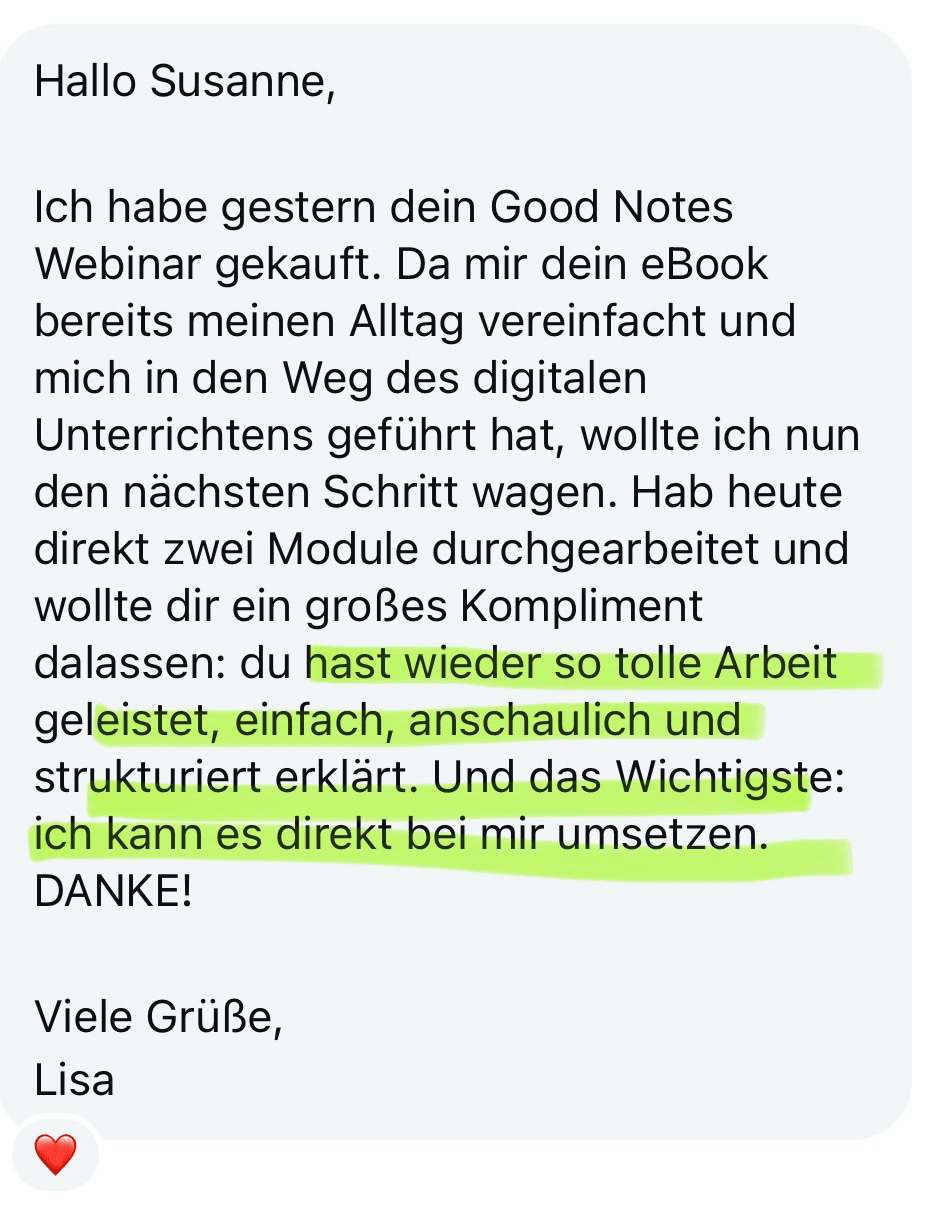 Feedback Goodnotes
